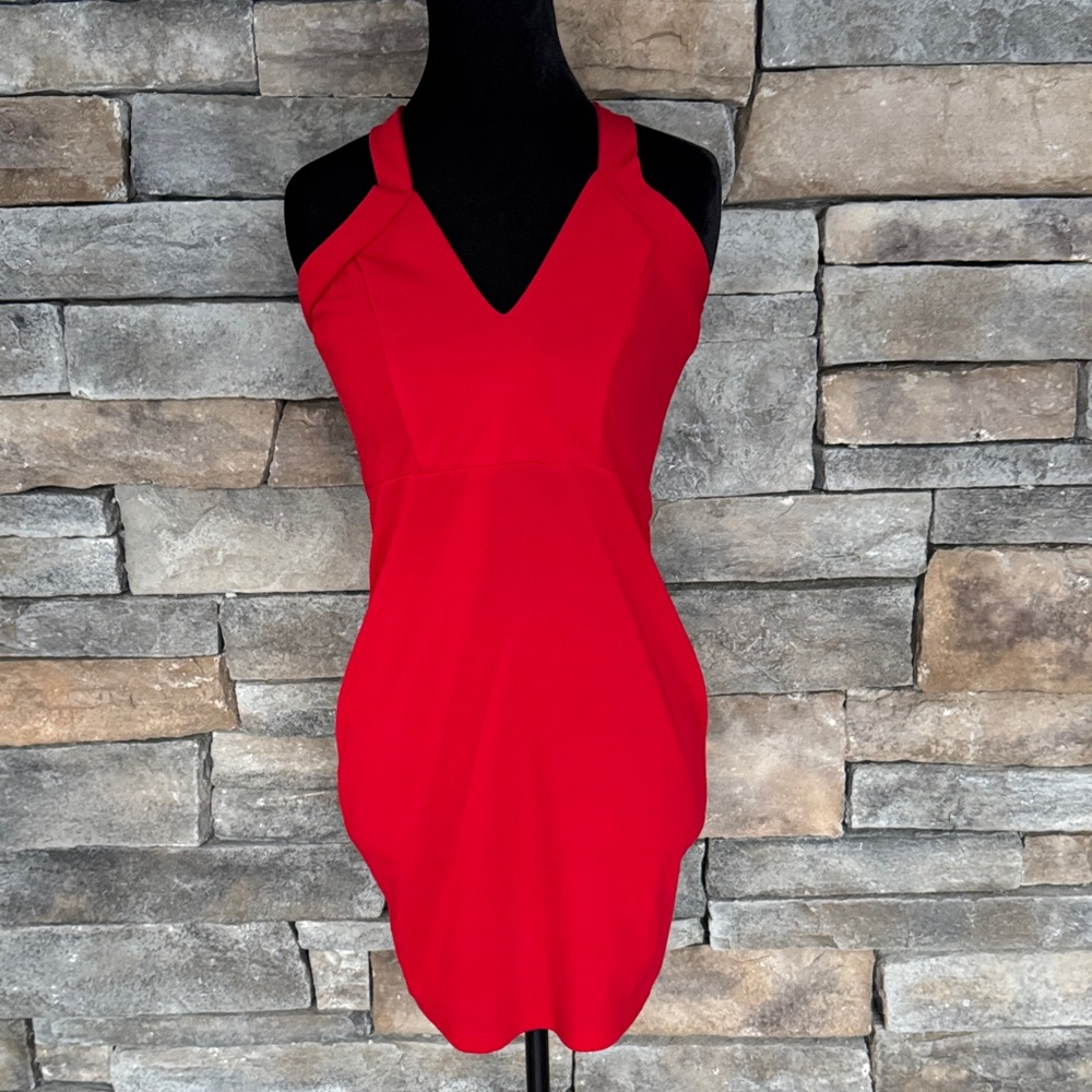Vibrant Red Mini Dress